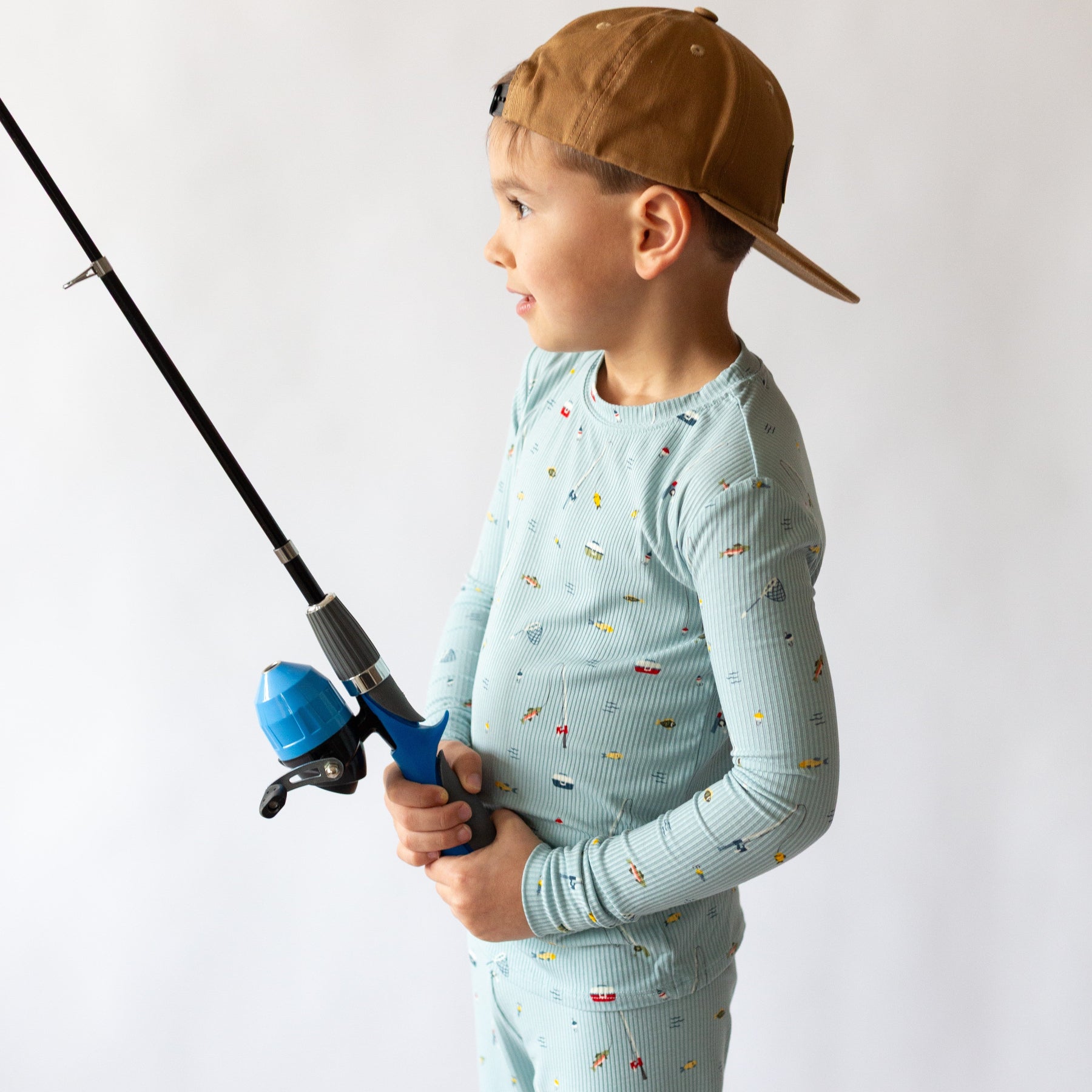 Gone Fishing Small Ribbed Two-Piece Set