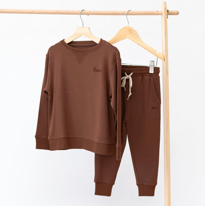 Pinecone Brave Solid Bamboo French Terry Pullover & Jogger Set