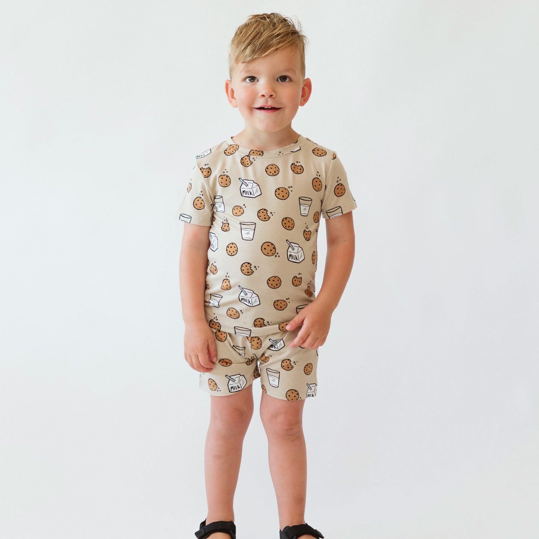 Cookies and Milk Shorts Two-Piece Set
