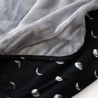 Moon Phases Small Ribbed Youth Blanket