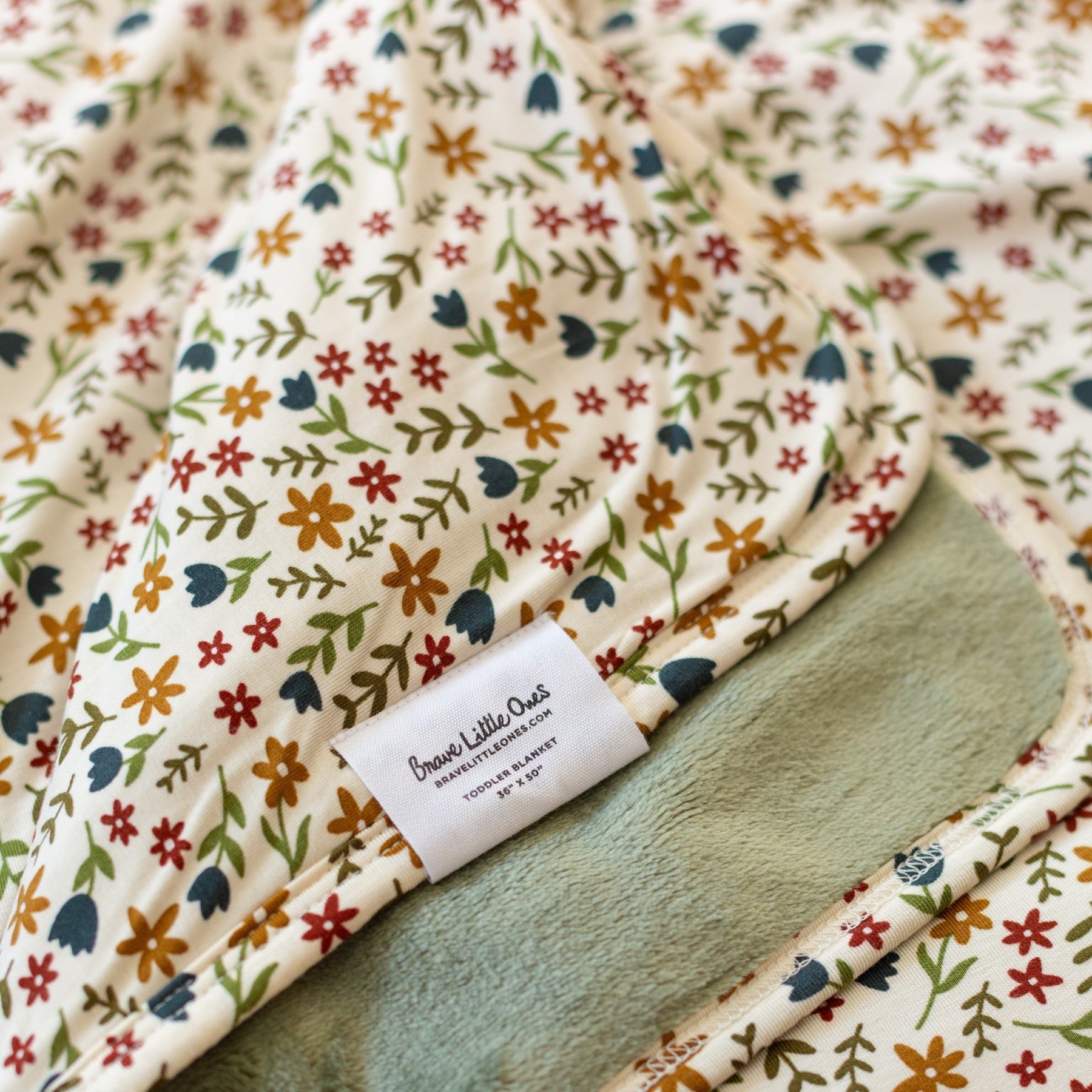 Cream Floral Youth Blanket