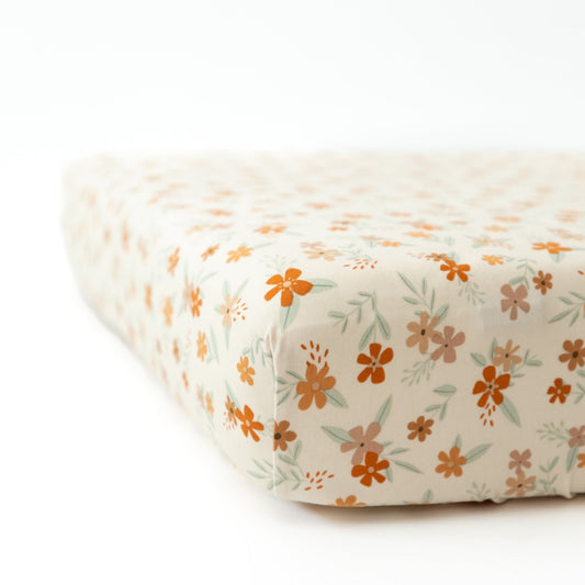 Autumn Floral Crib Sheet