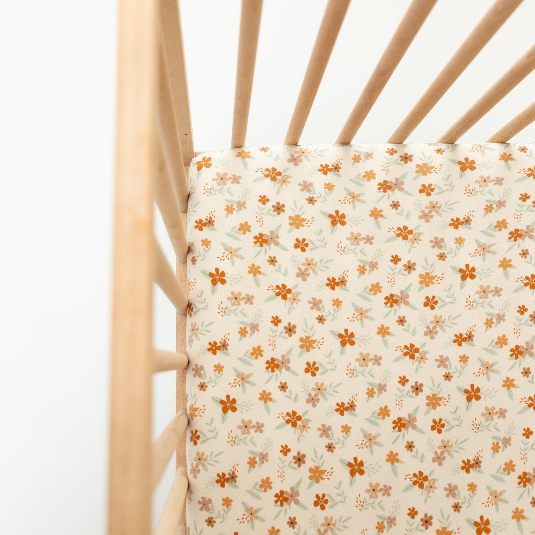 Autumn Floral Crib Sheet