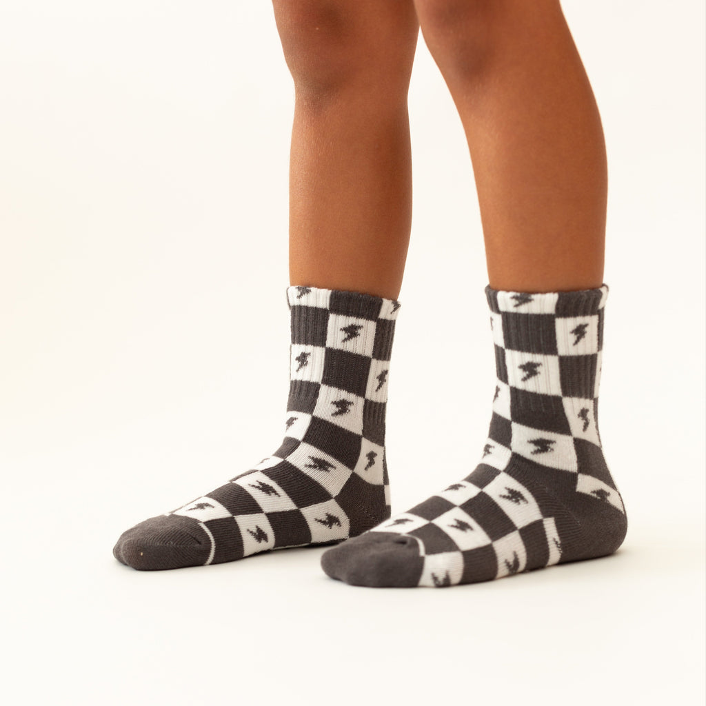 Black & Dark Charcoal Socks 3 Pack