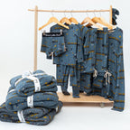 Christmas Trains Small Ribbed Youth Blanket