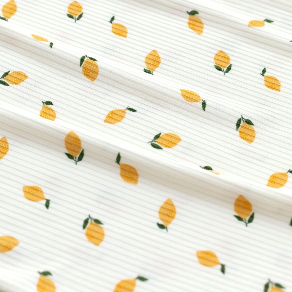 Lemons Small Ribbed Shorts Two-Piece Set