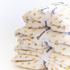Lemons Small Ribbed Toddler Blanket