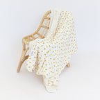 Lemons Small Ribbed Toddler Blanket