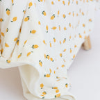 Lemons Small Ribbed Toddler Blanket