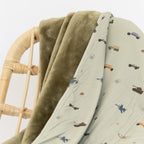 Military Small Ribbed Toddler Blanket