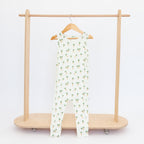 Island Palm Trees Small Ribbed Harem Romper