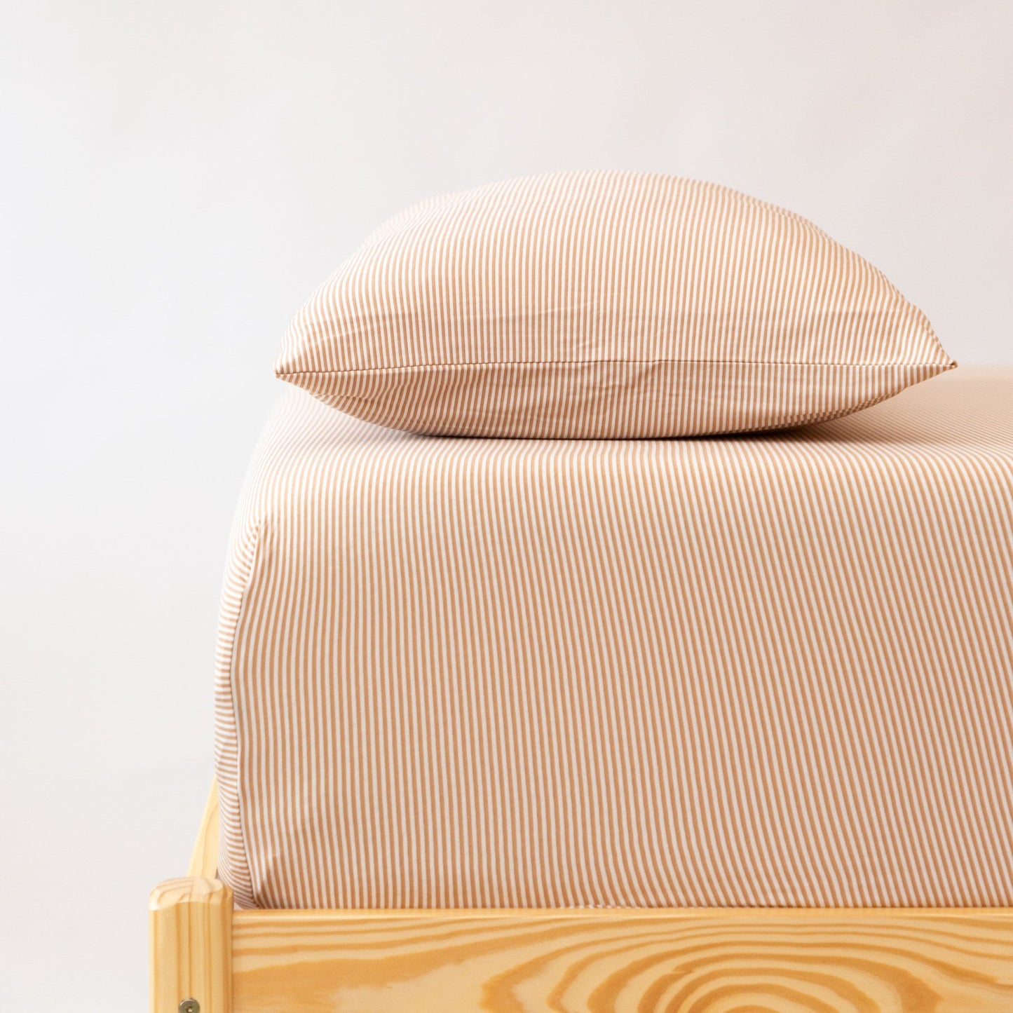 Honey Stripe Twin Sheet With Pillow Case