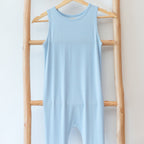Coastal Blue Small Ribbed Harem Romper