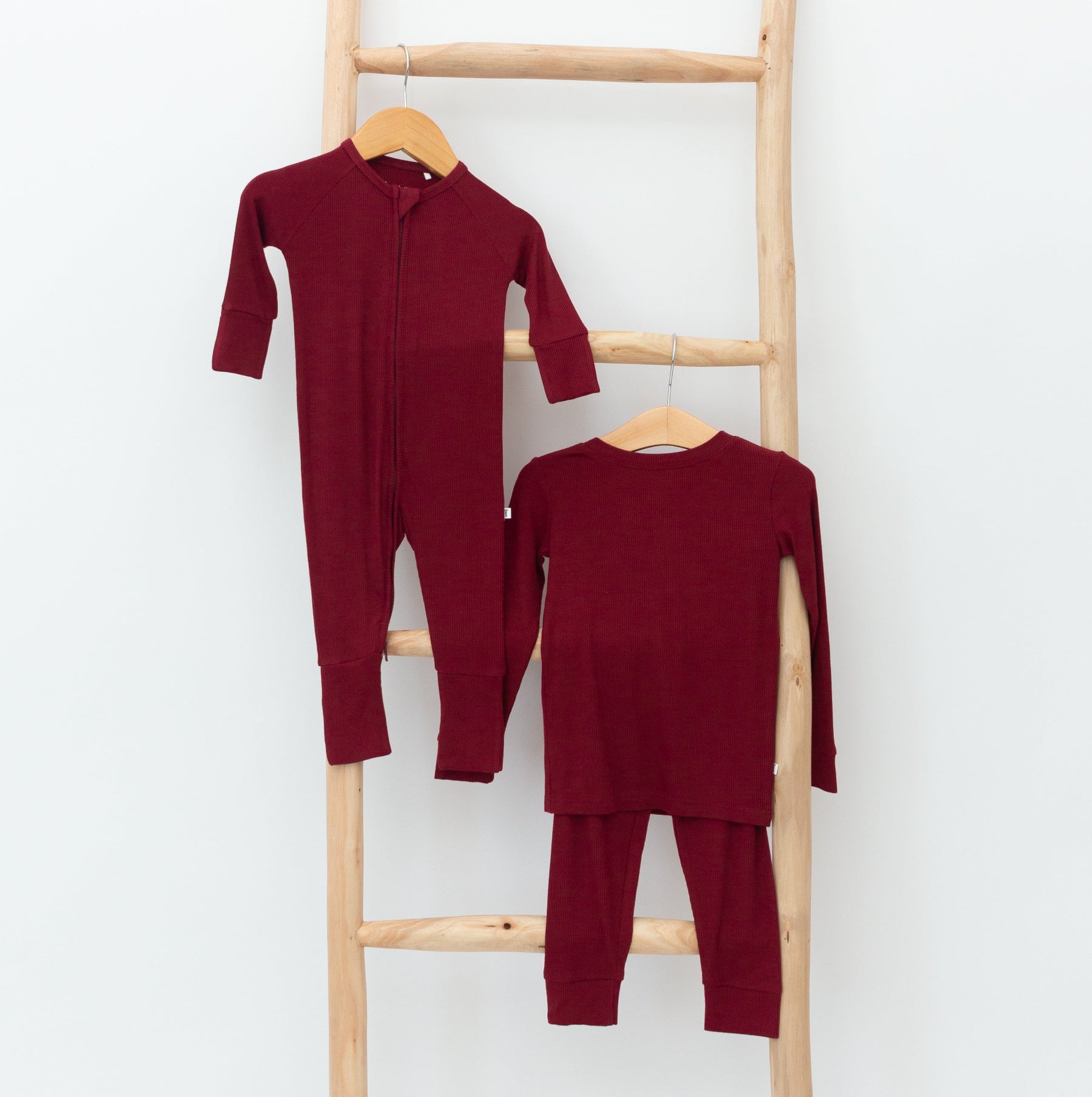 Maroon Small Ribbed Zip Romper