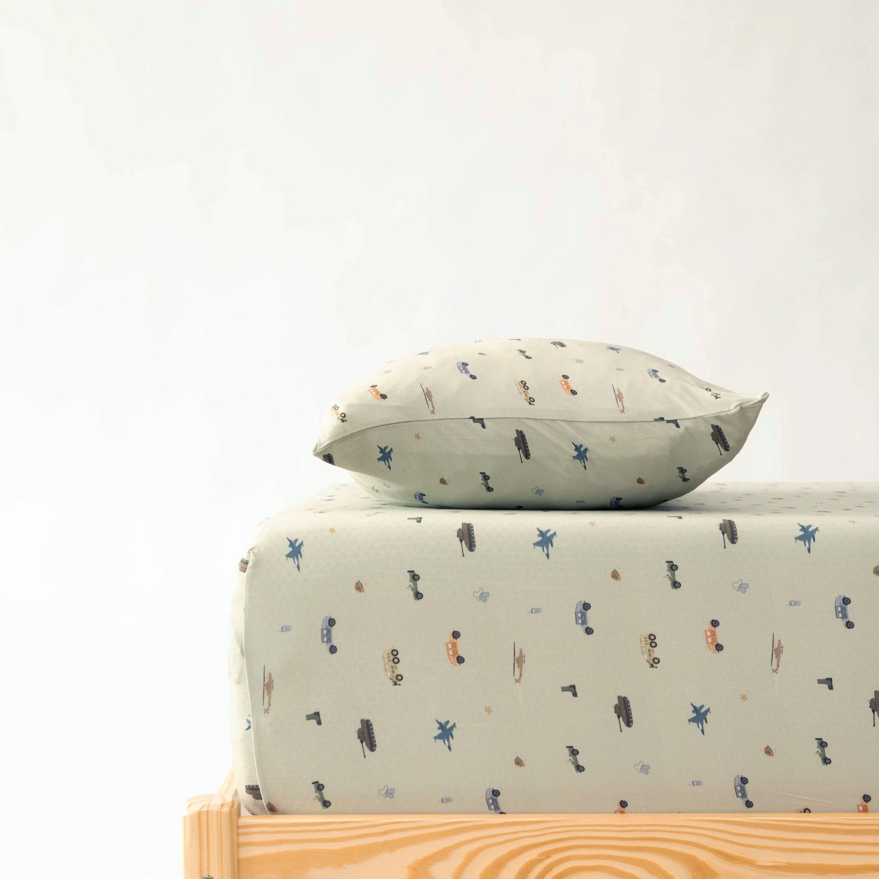 Military Twin Sheet With Pillow Case