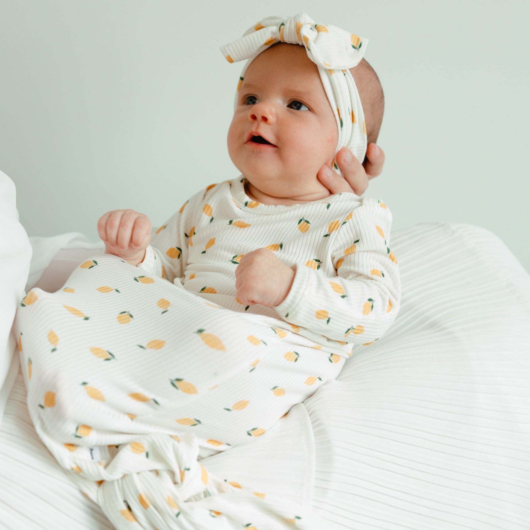 Lemons Small Ribbed Bow