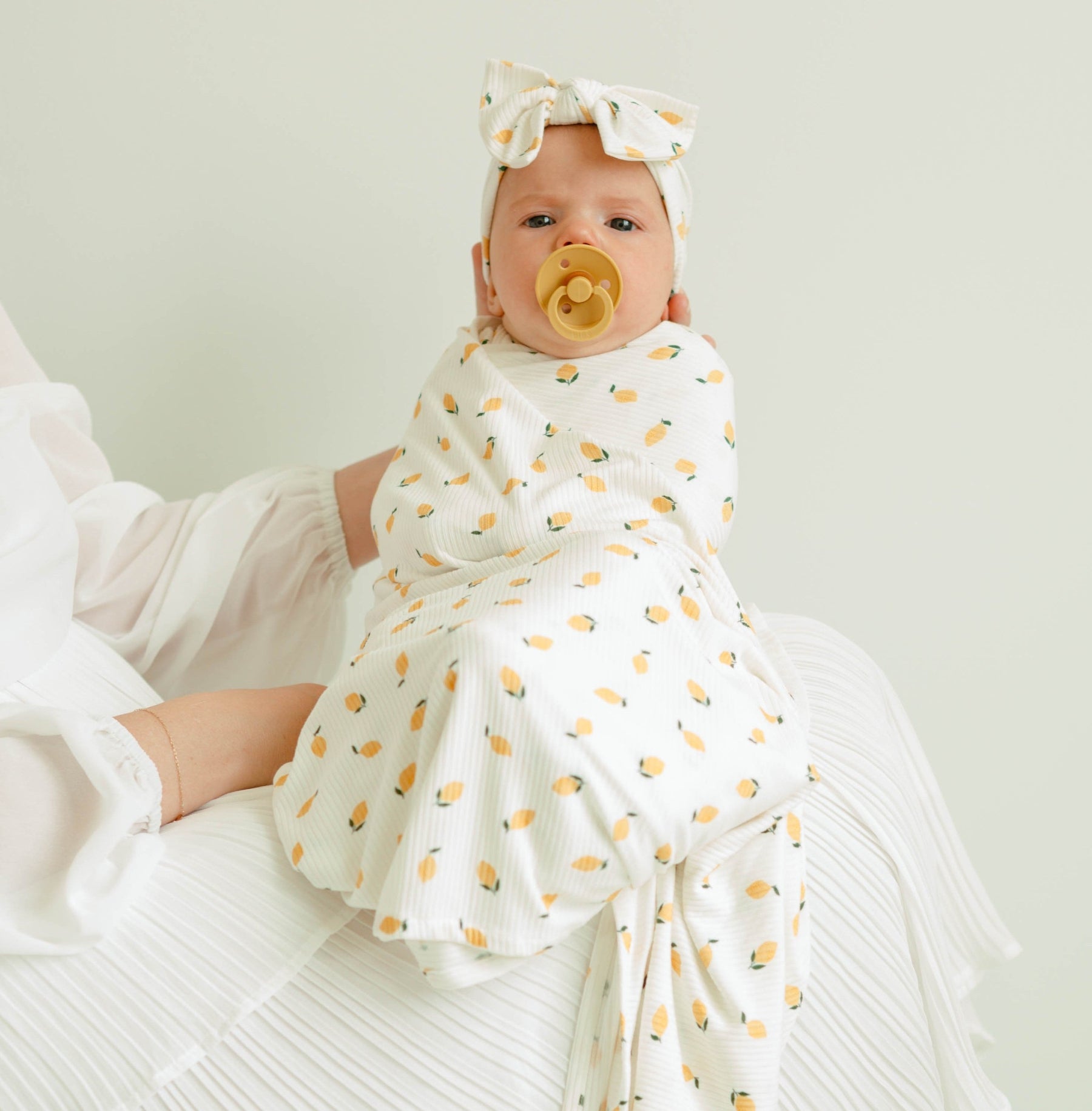 Lemons Small Ribbed Bow