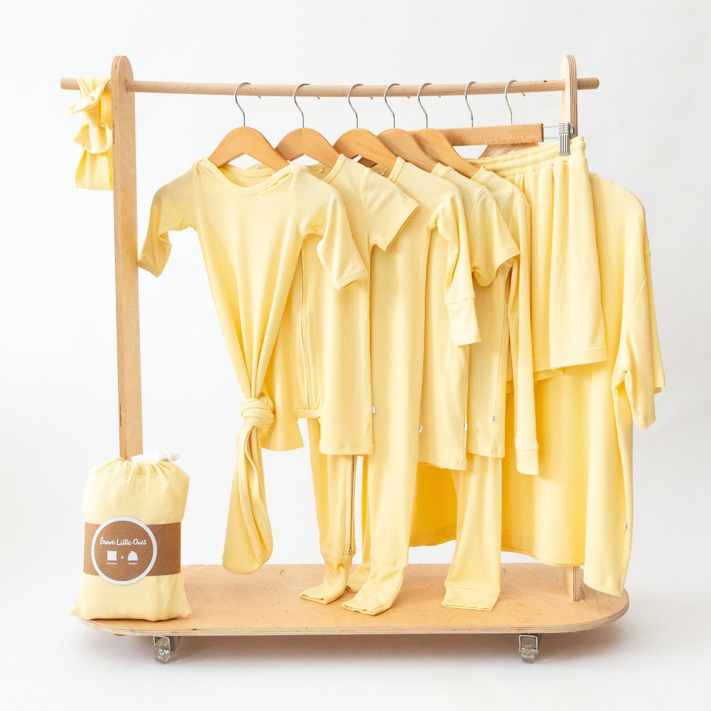 Lemon Yellow Small Ribbed Zip Romper