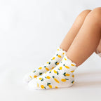 Pink Daisies & Lemons Ruffle Socks 3 Pack