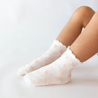 Pink Daisies & Lemons Ruffle Socks 3 Pack