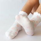 Pink Daisies & Lemons Ruffle Socks 3 Pack