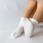 Pink Daisies & Lemons Ruffle Socks 3 Pack