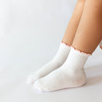 Pink Daisies & Lemons Ruffle Socks 3 Pack