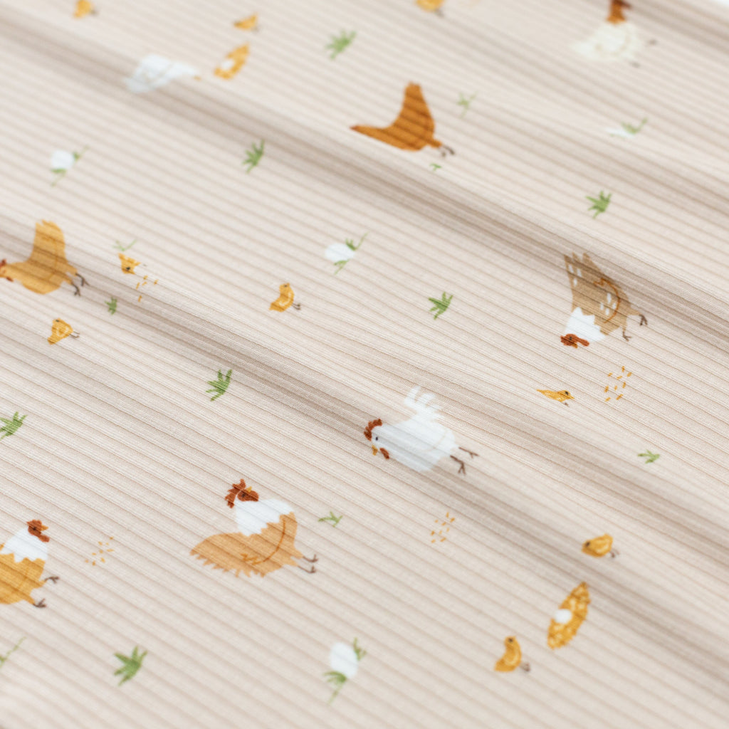 Chickens Small Ribbed Women's Pants