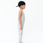 Heather Gray Small Ribbed Harem Romper