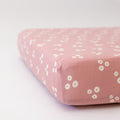 Mauve Blooms Crib Sheet