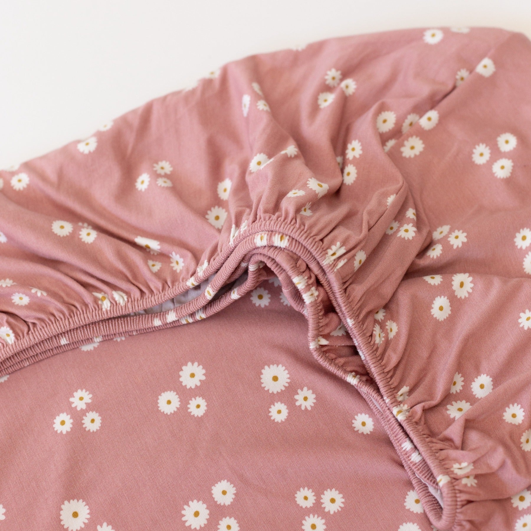 Mauve Blooms Twin Sheet With Pillow Case