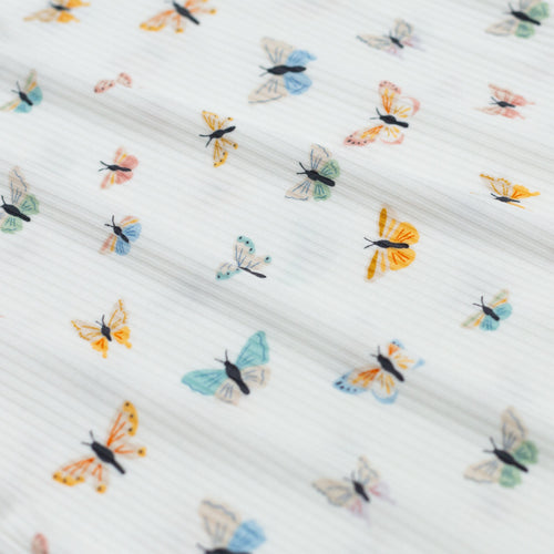 Butterflies Small Ribbed Adult Blanket
