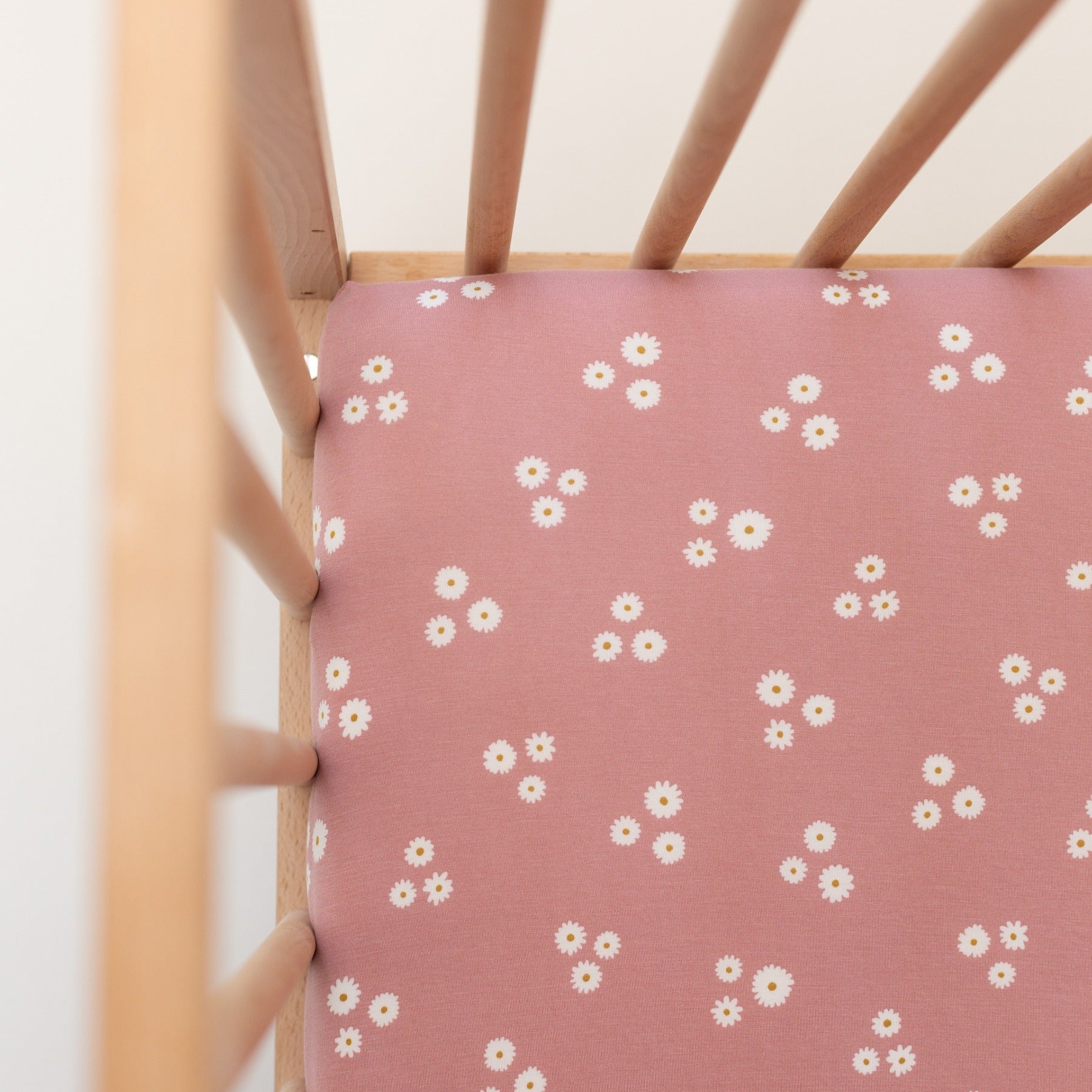 Mauve Blooms Crib Sheet
