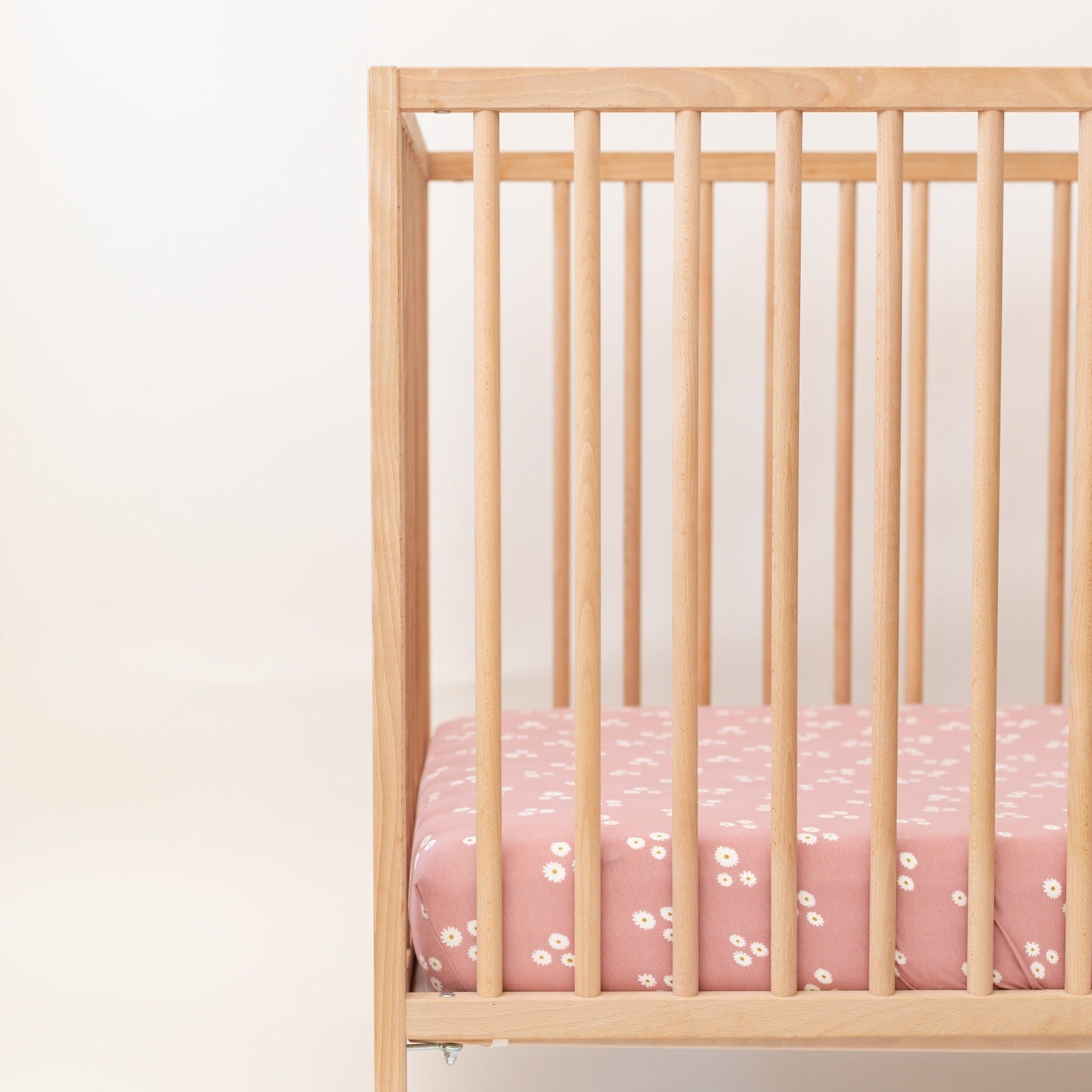 Mauve Blooms Crib Sheet