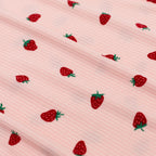 Strawberries Small Ribbed Two-Piece Set