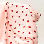 Strawberries Small Ribbed Toddler Blanket