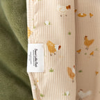 Chickens Small Ribbed Toddler Blanket