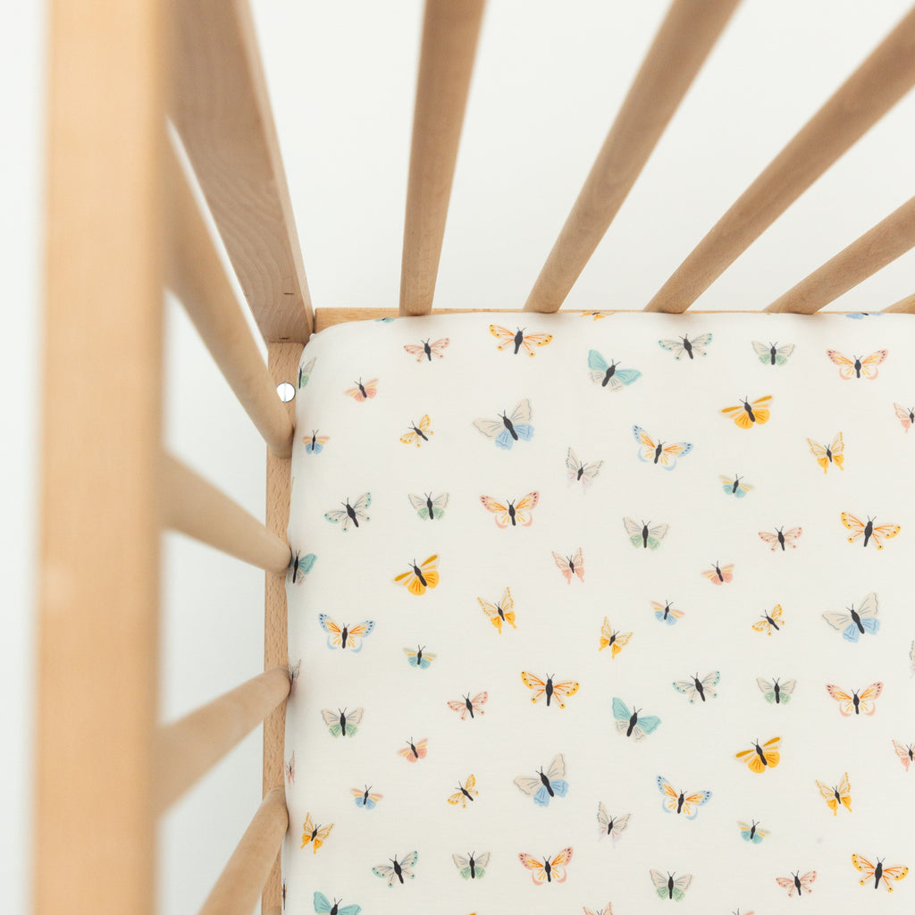 Butterflies Crib Sheet