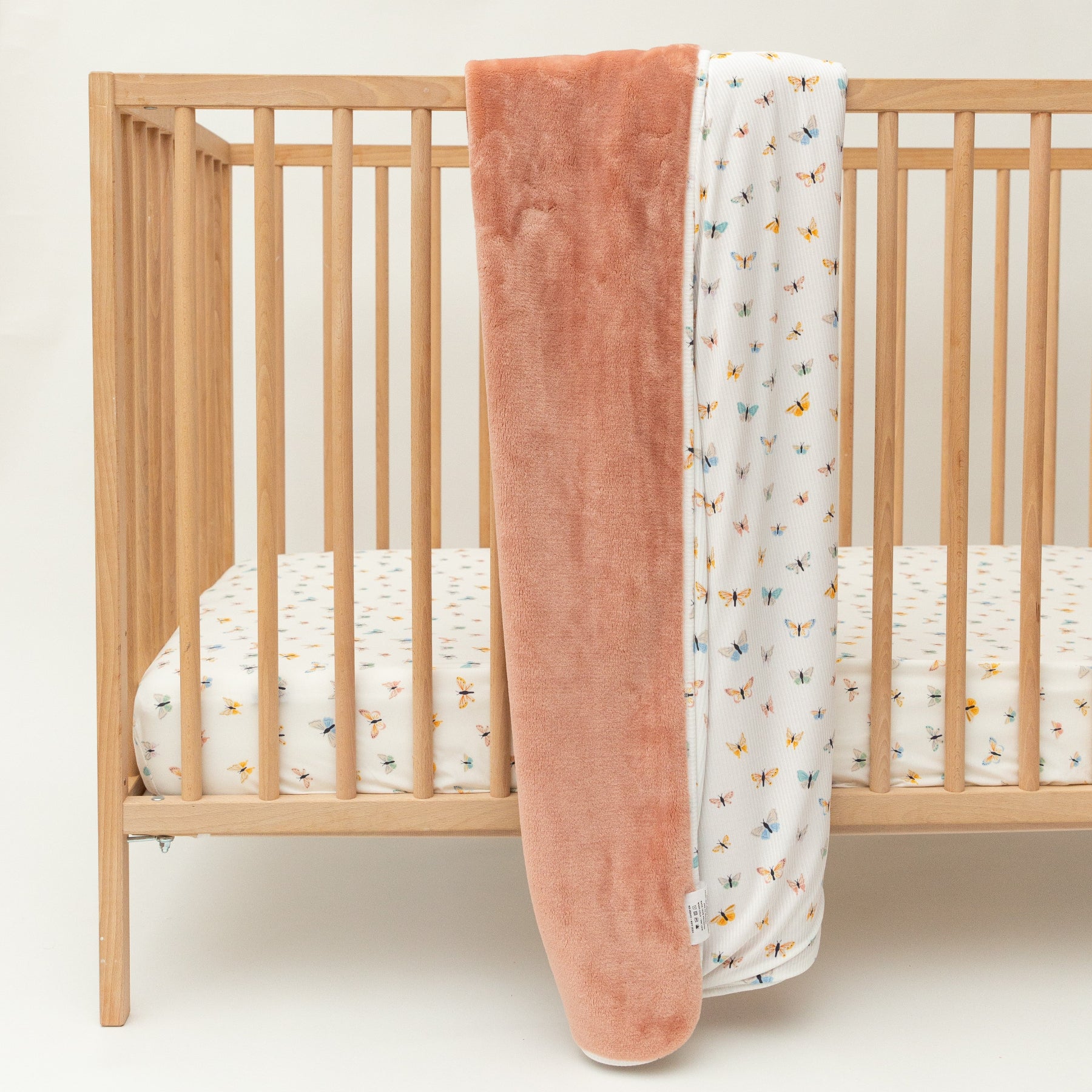 Butterflies Small Ribbed Adult Blanket