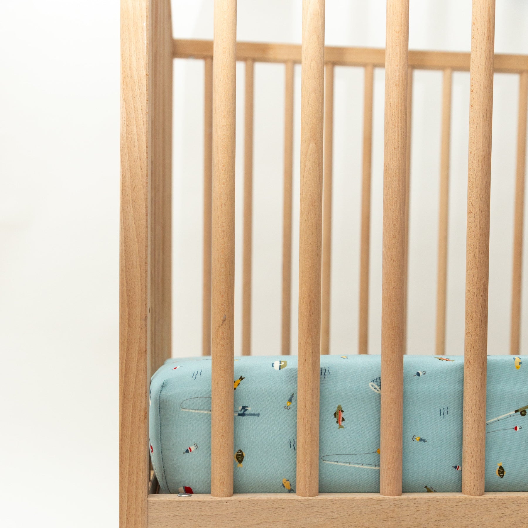 Gone Fishing Crib Sheet