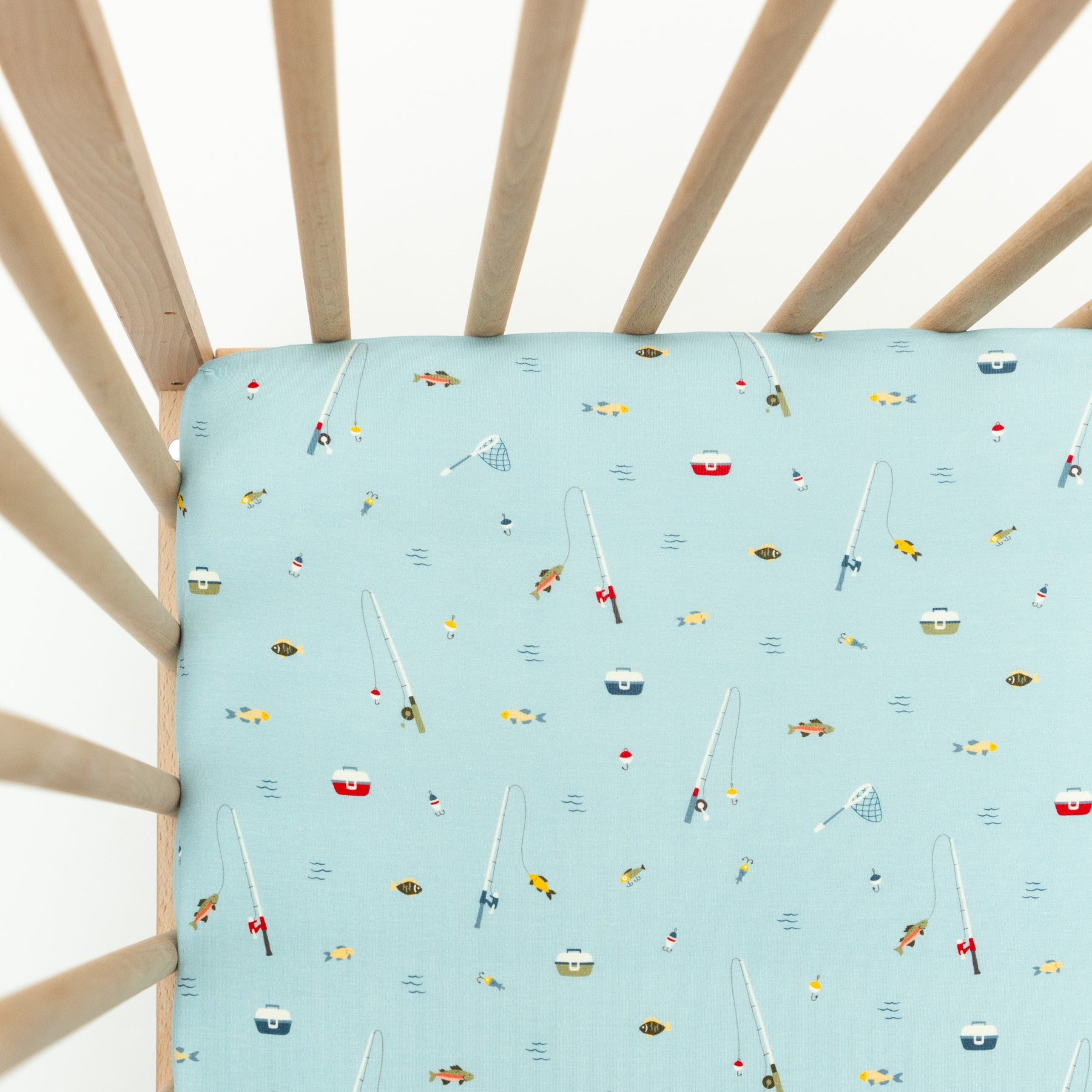 Gone Fishing Crib Sheet