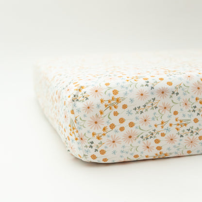 Whimsical Floral Crib Sheet