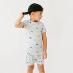 Police Shorts Two-Piece Set