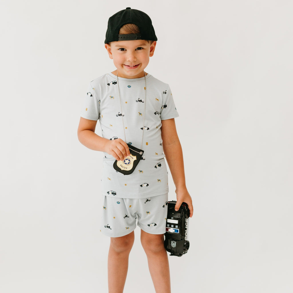 Police Shorts Two-Piece Set