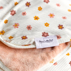 Pink Daisies Small Ribbed Toddler Blanket