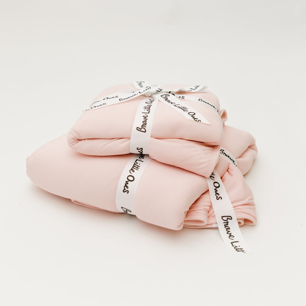 Ballet Pink Small Ribbed Youth Blanket