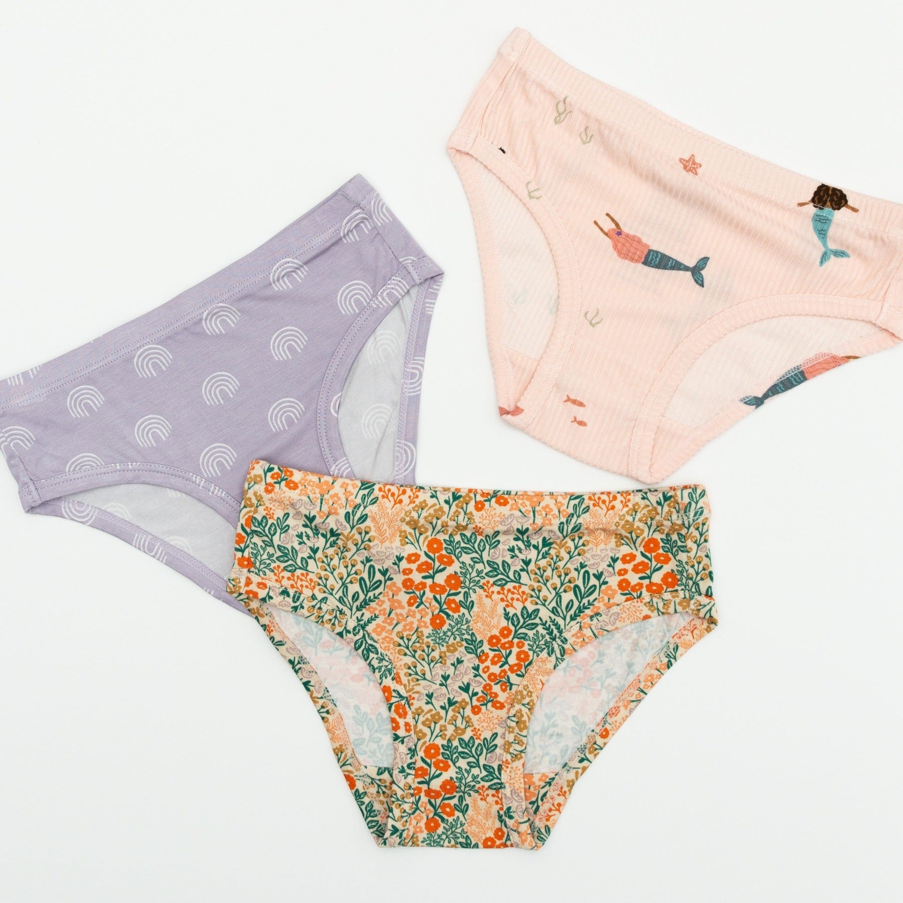 Mermaids, Wildflowers and Lavender Rainbows Underwear 3 Pack – Brave Little  Ones