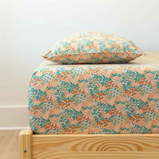Wildflowers Twin Sheet With Pillow Case