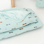 Race Cars Small Ribbed Toddler Blanket