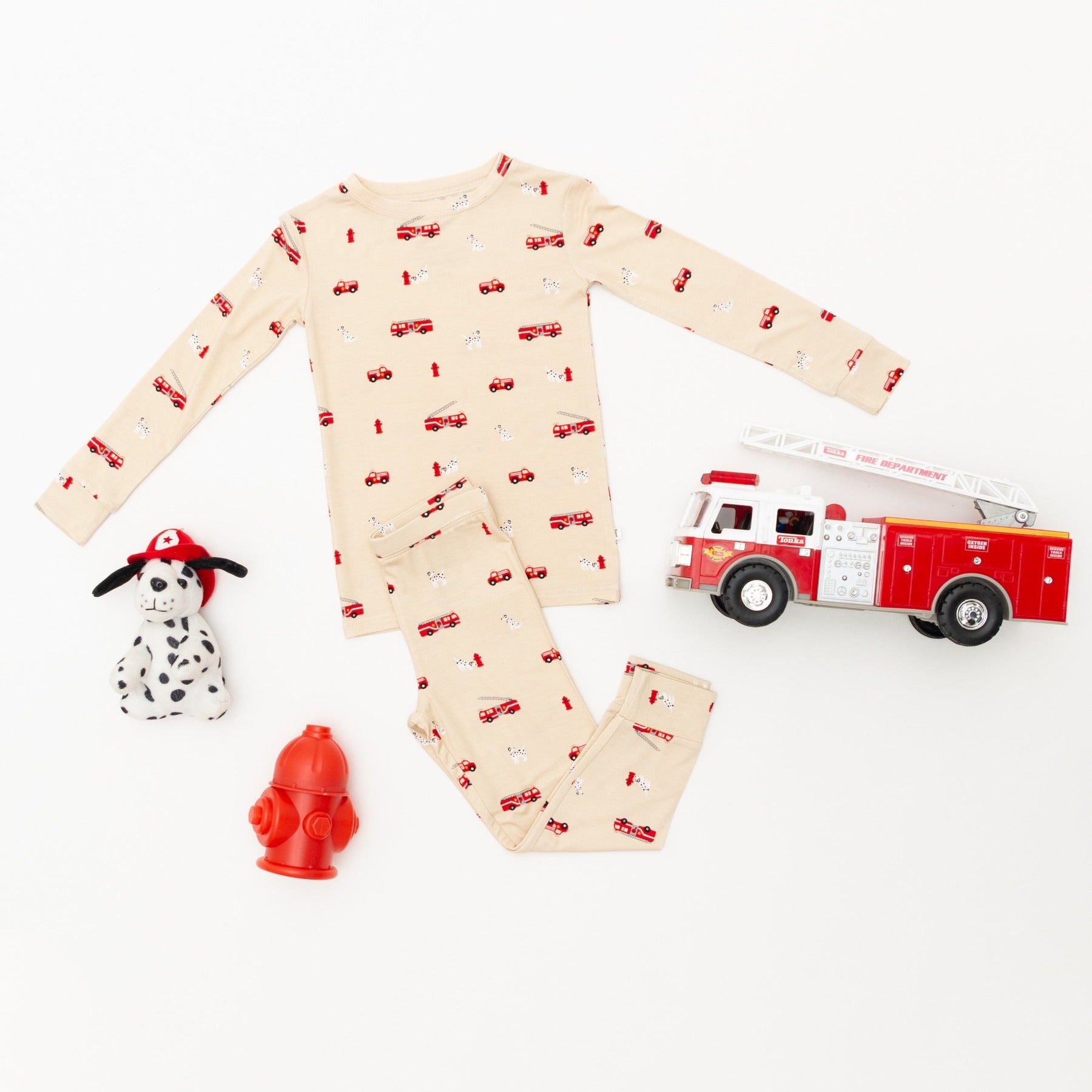 Firetrucks Two-Piece Set